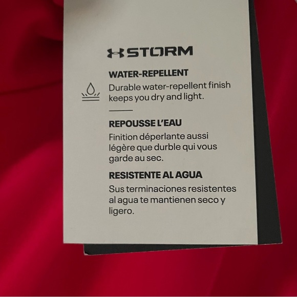 Under Armour UA Storm Armour Fleece® Hoodie Red Water Repellent - Picture 6 of 8